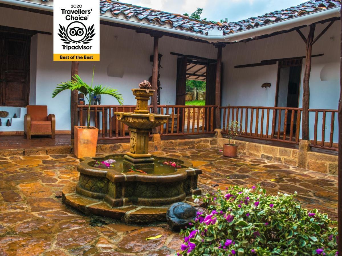 Hotel Hacienda Macedonia Barichara Bagian luar foto