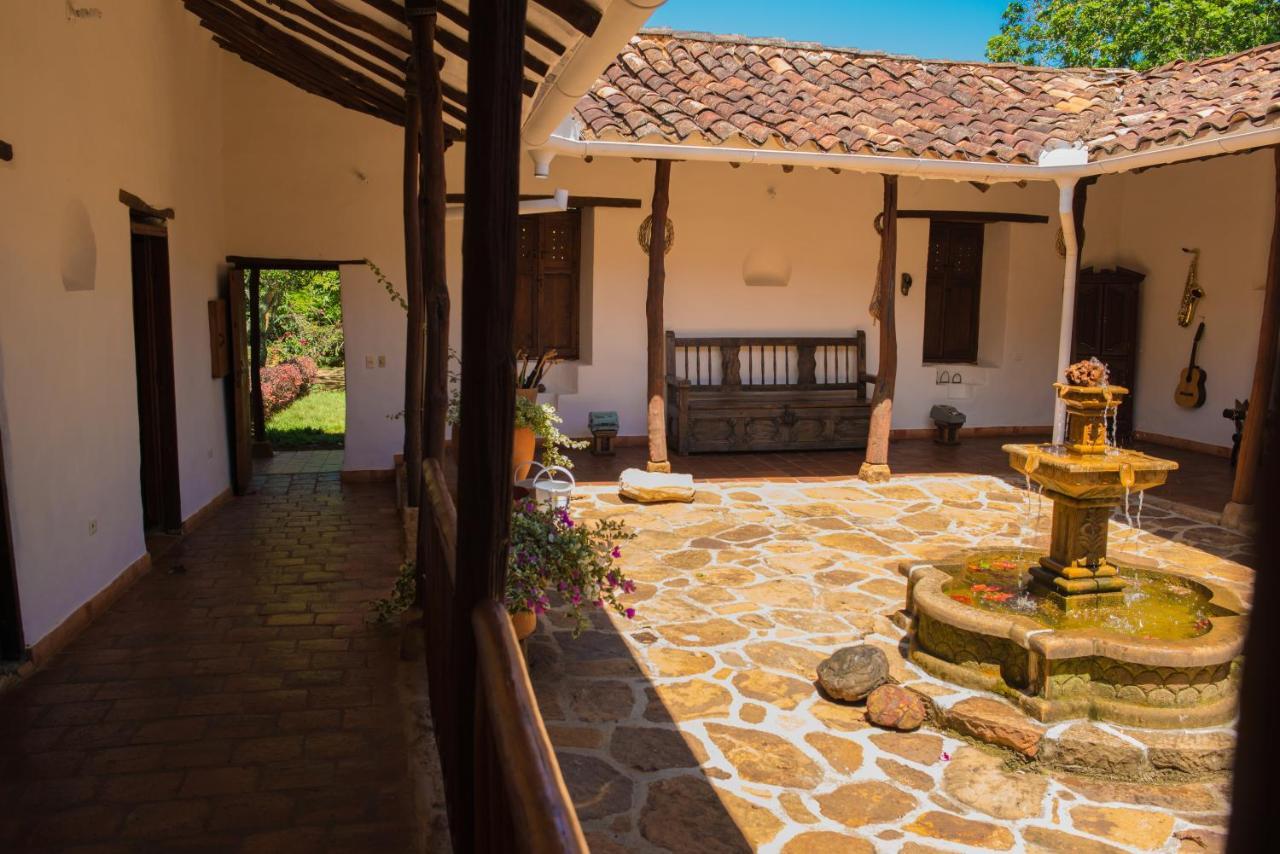 Hotel Hacienda Macedonia Barichara Bagian luar foto