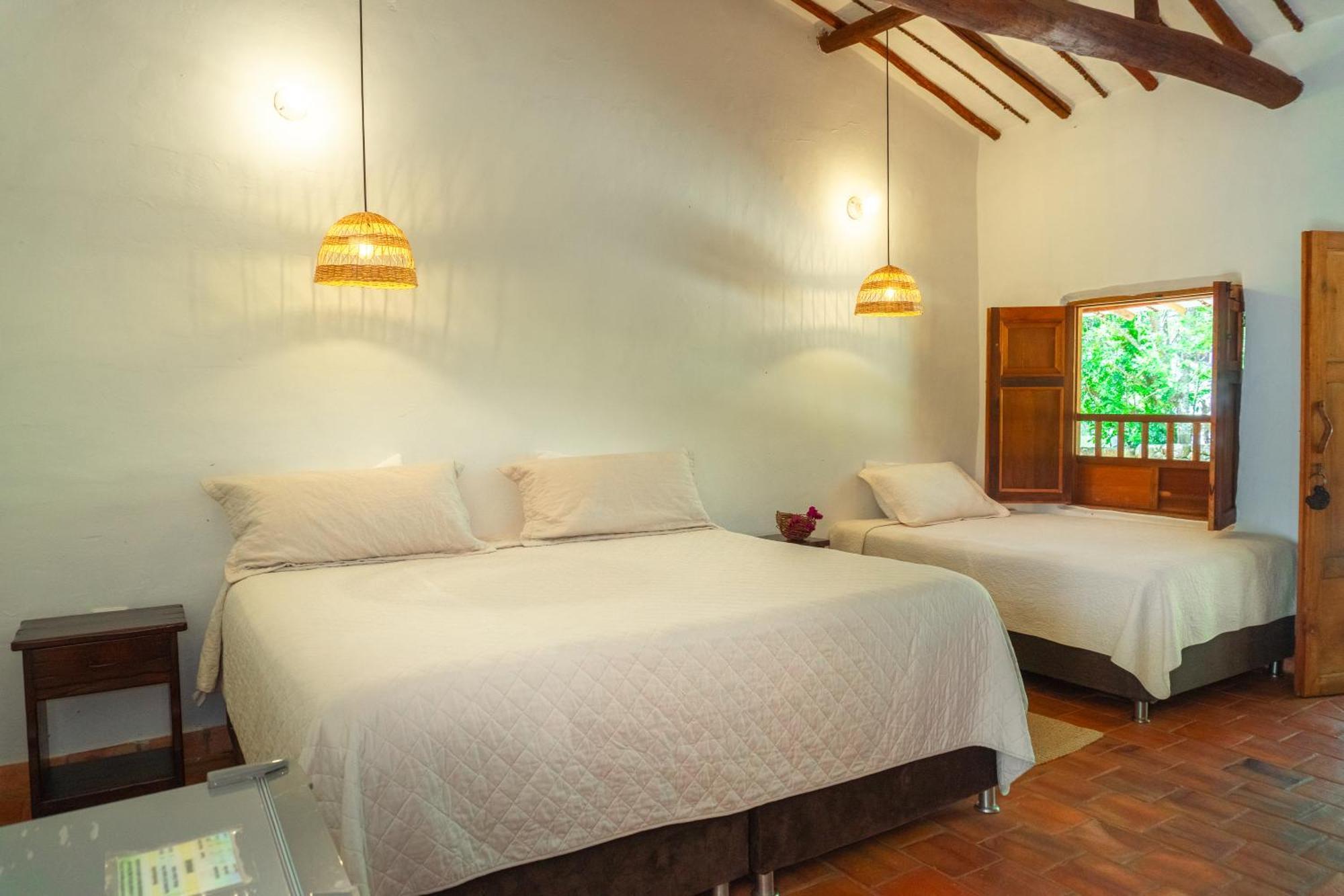 Hotel Hacienda Macedonia Barichara Bagian luar foto