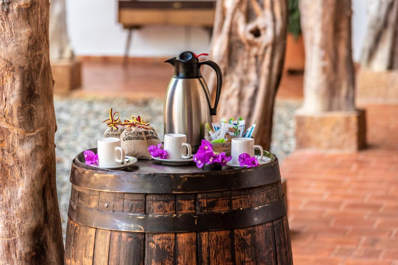 Hotel Hacienda Macedonia Barichara Bagian luar foto