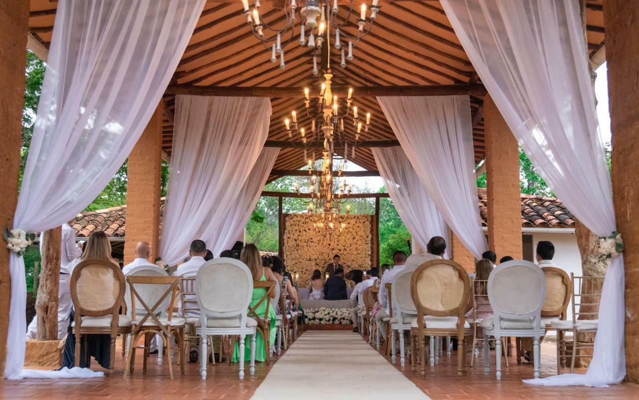 Hotel Hacienda Macedonia Barichara Bagian luar foto